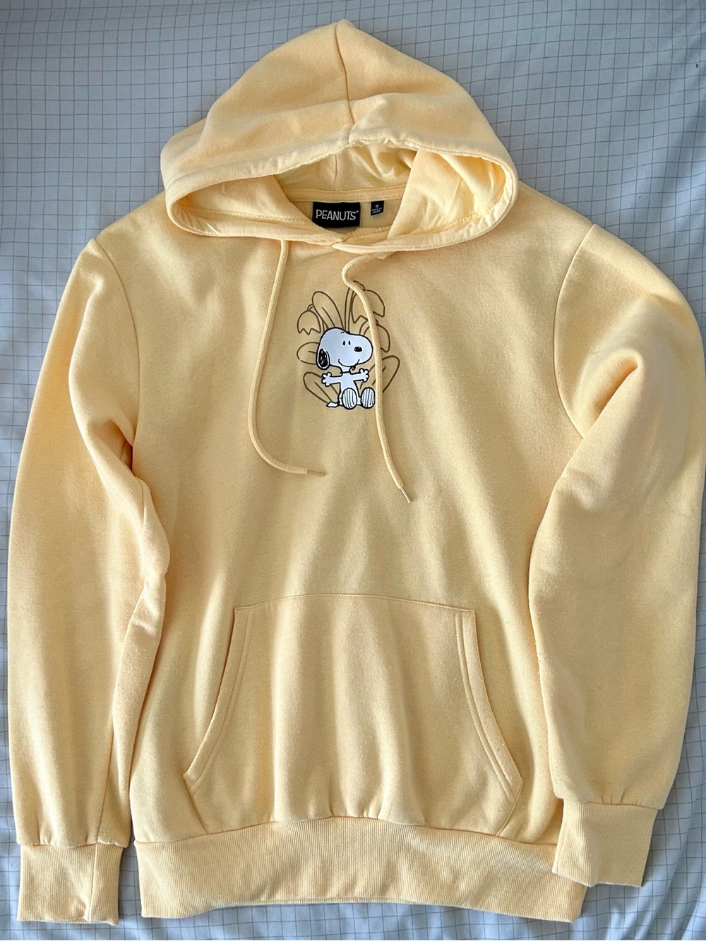 Peanuts Hoodie with Snoopy Graphic - S - Yellow